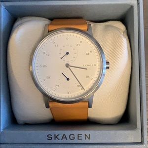 Skagen Men’s Leather Watch.